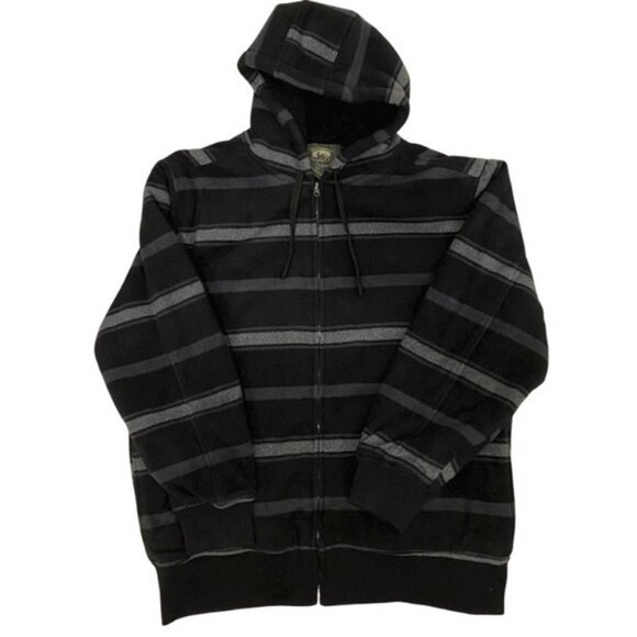 Stillwater Supply Co. sherpa lined warm hoodie jacket w pockets. Men’s size L - Picture 4 of 6